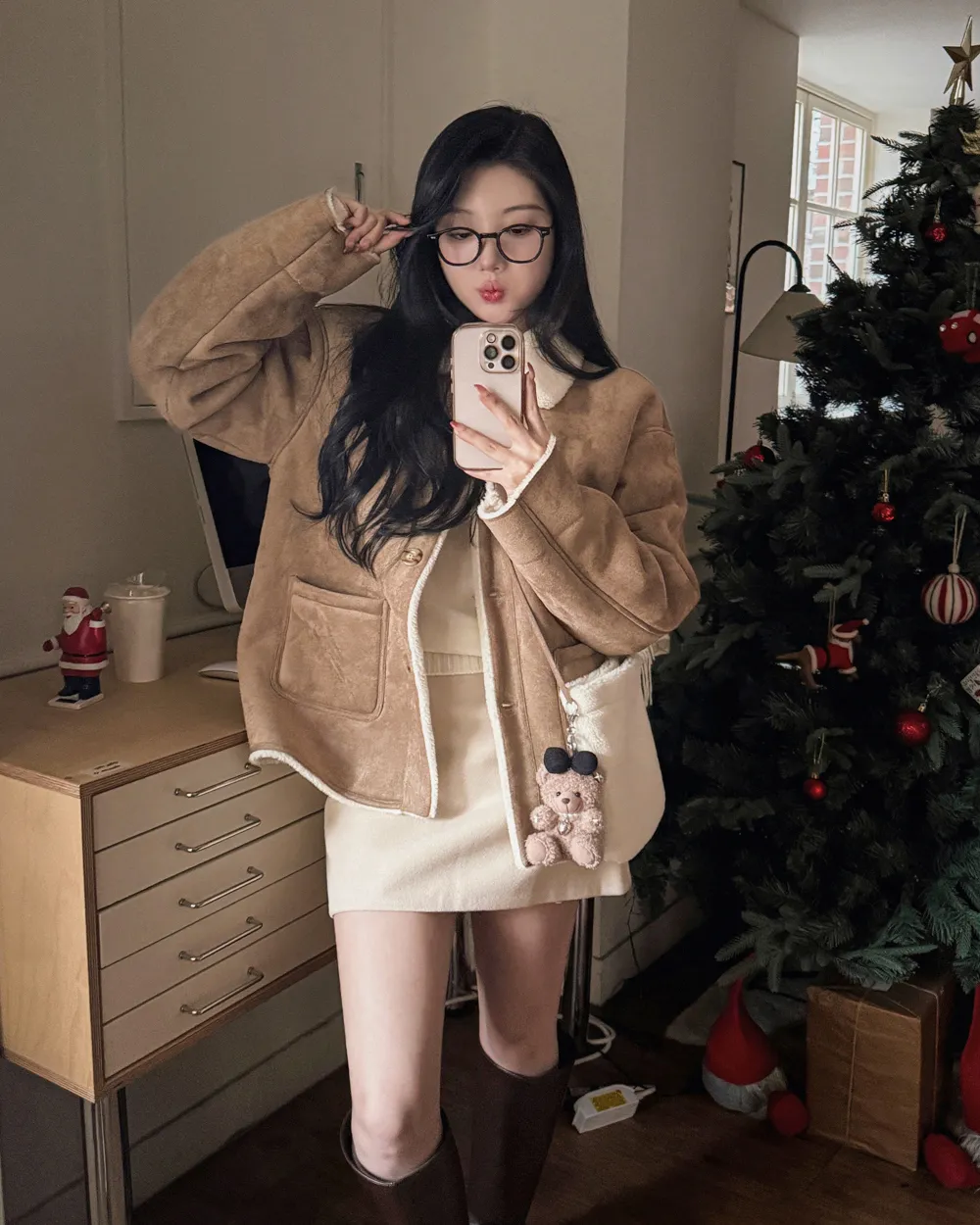 코트 모델 착용 이미지-S1L51