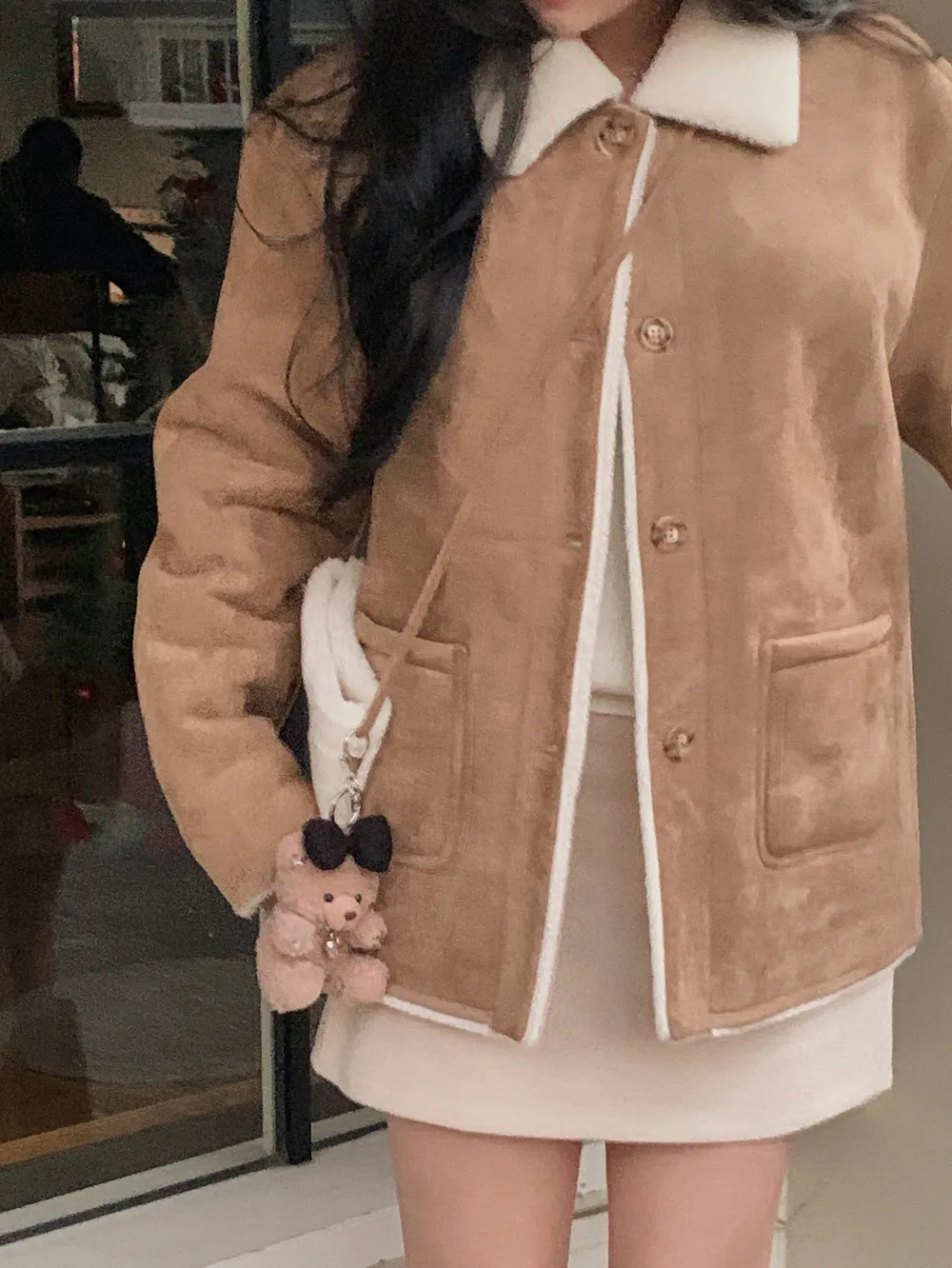 코트 모델 착용 이미지-S1L46