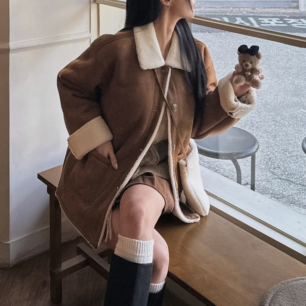 코트 모델 착용 이미지-S1L90