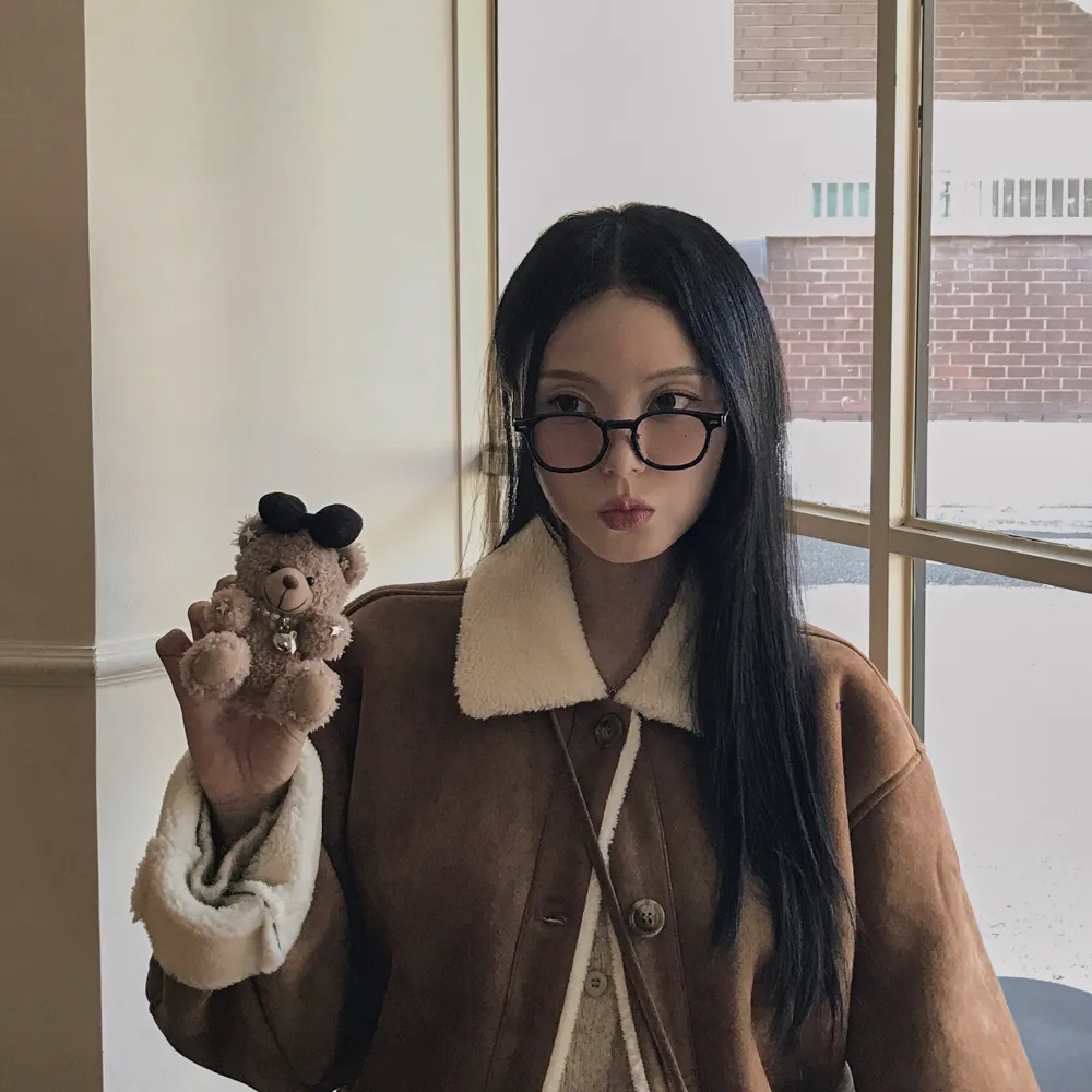 코트 모델 착용 이미지-S1L82