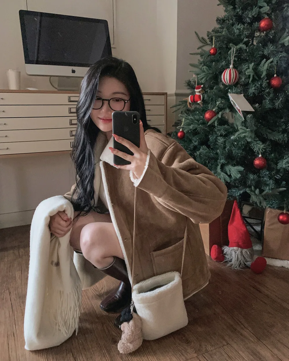 코트 모델 착용 이미지-S1L52