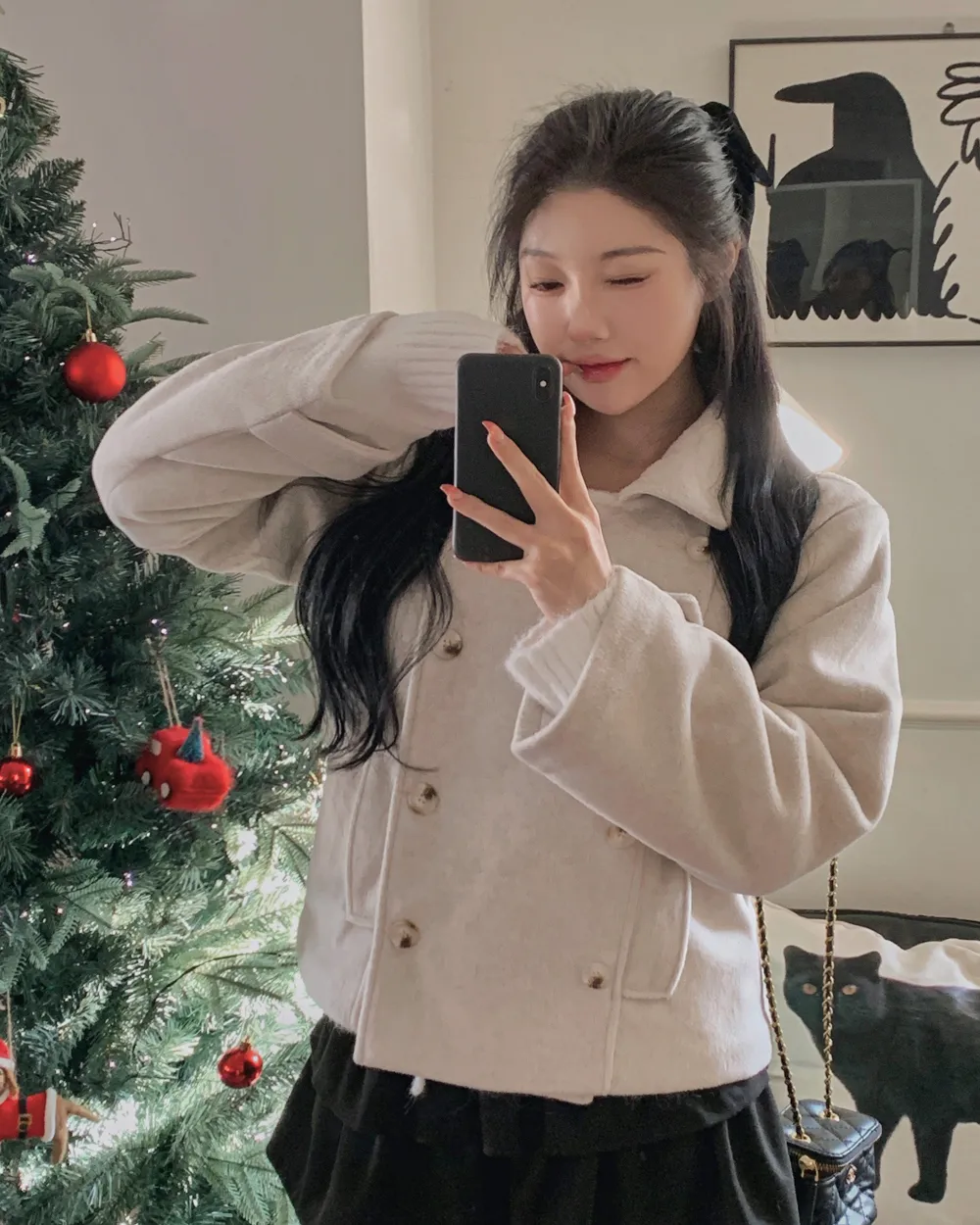 코트 모델 착용 이미지-S1L54