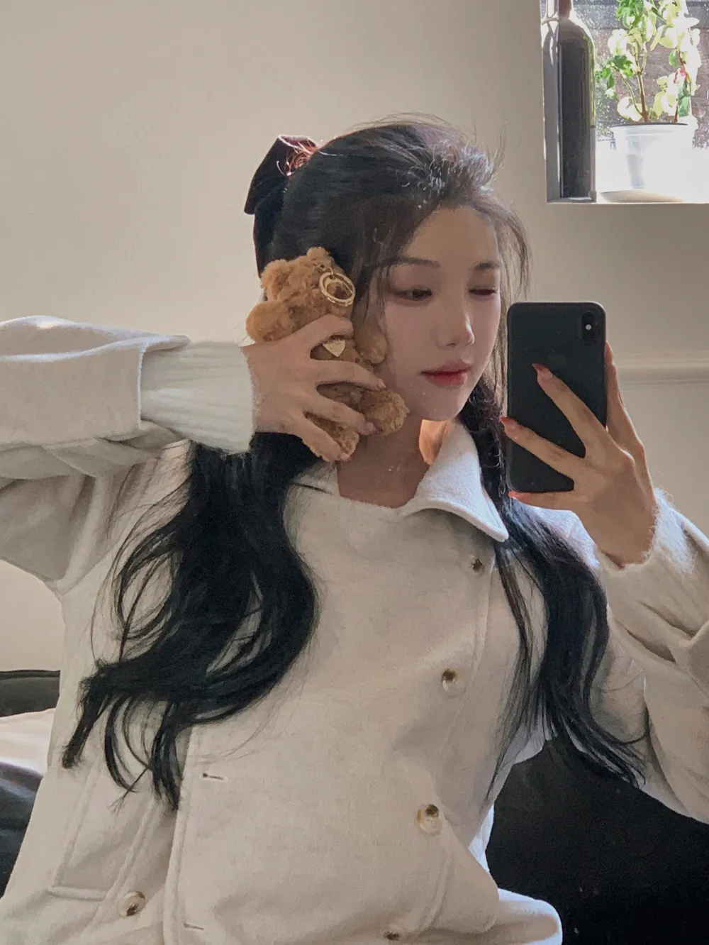 코트 모델 착용 이미지-S1L58