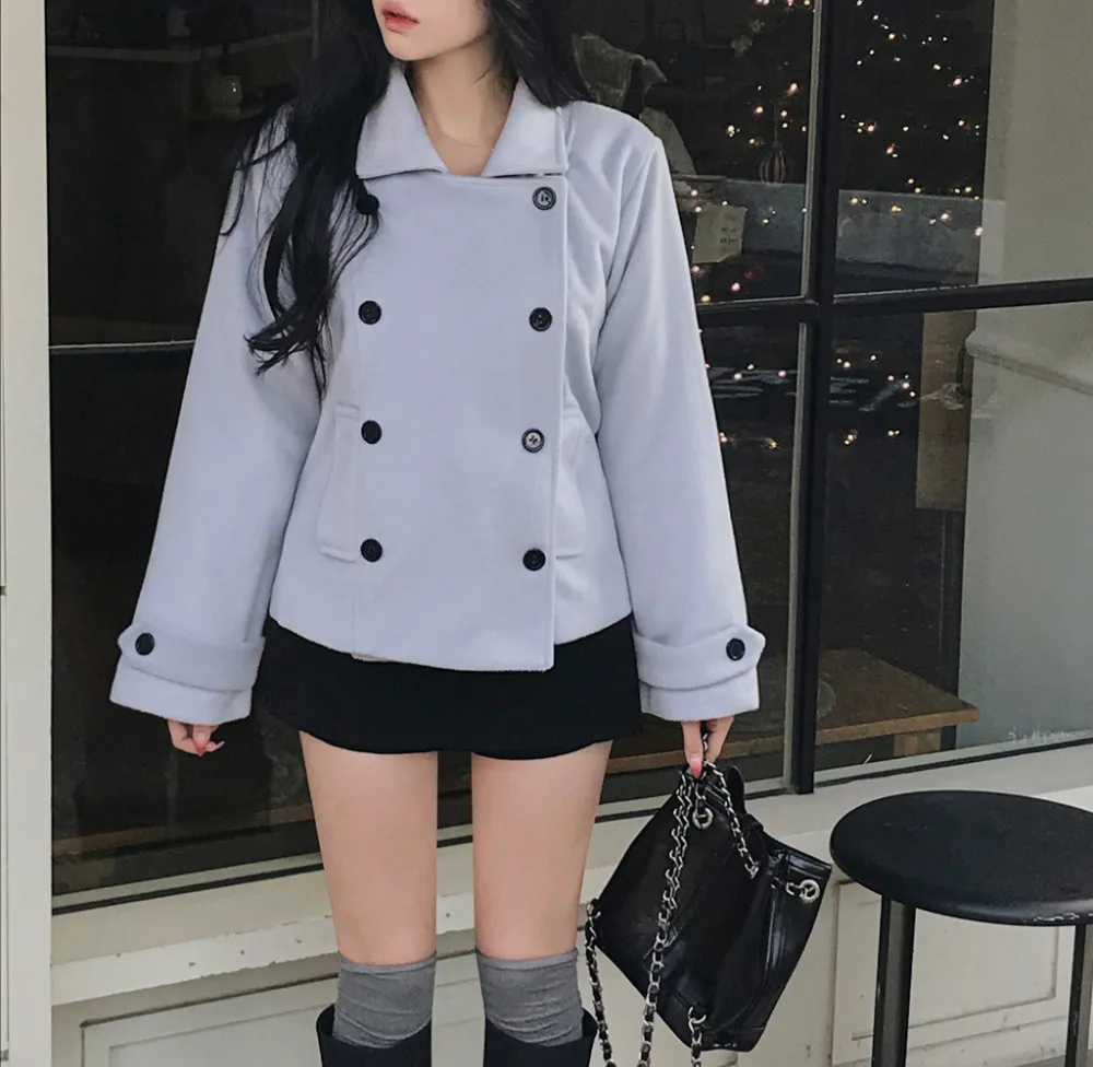 코트 모델 착용 이미지-S1L101