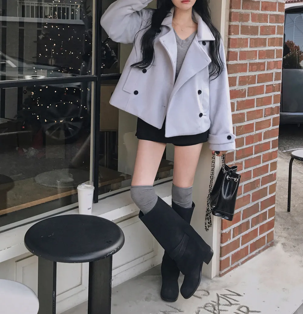 코트 모델 착용 이미지-S1L113