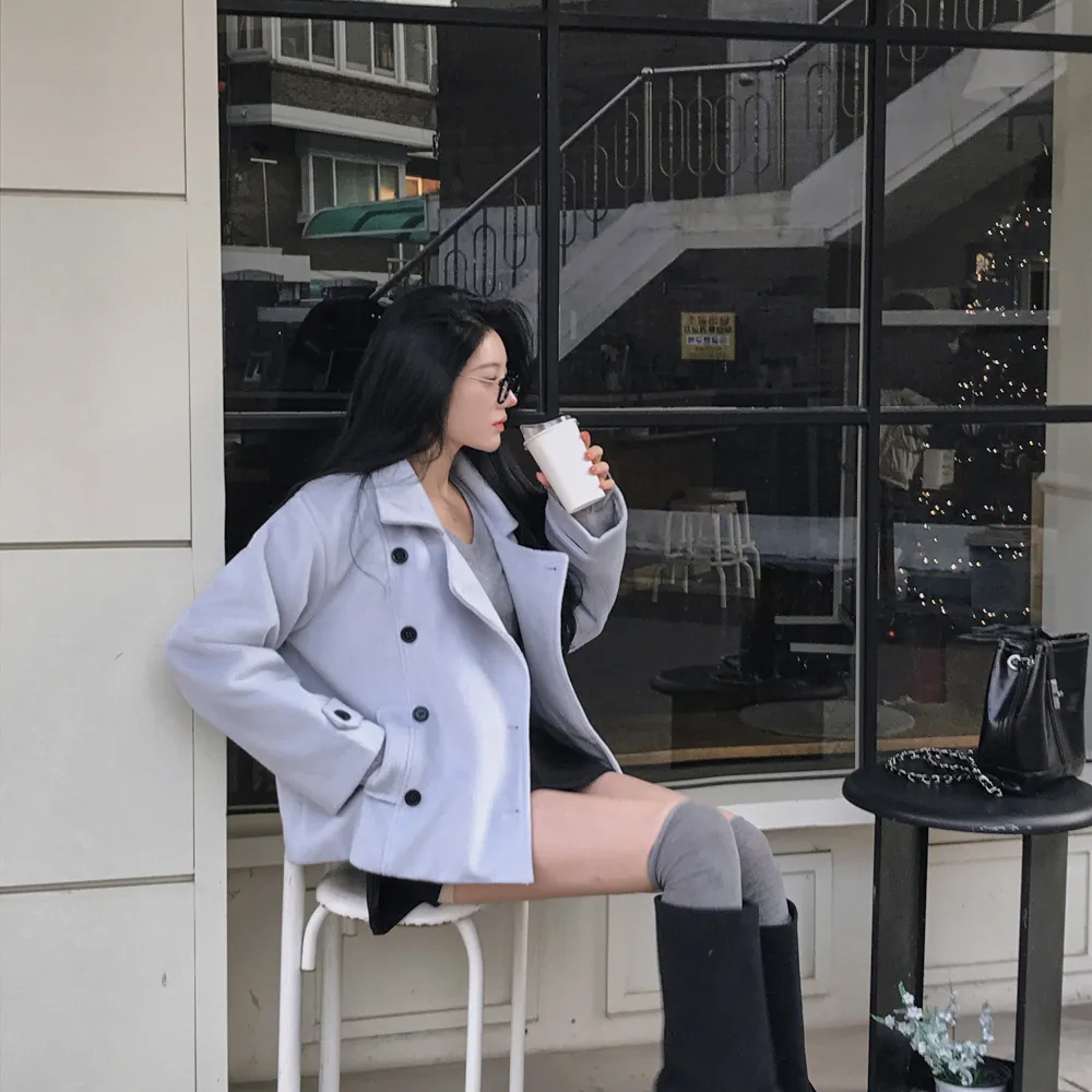 코트 모델 착용 이미지-S1L89