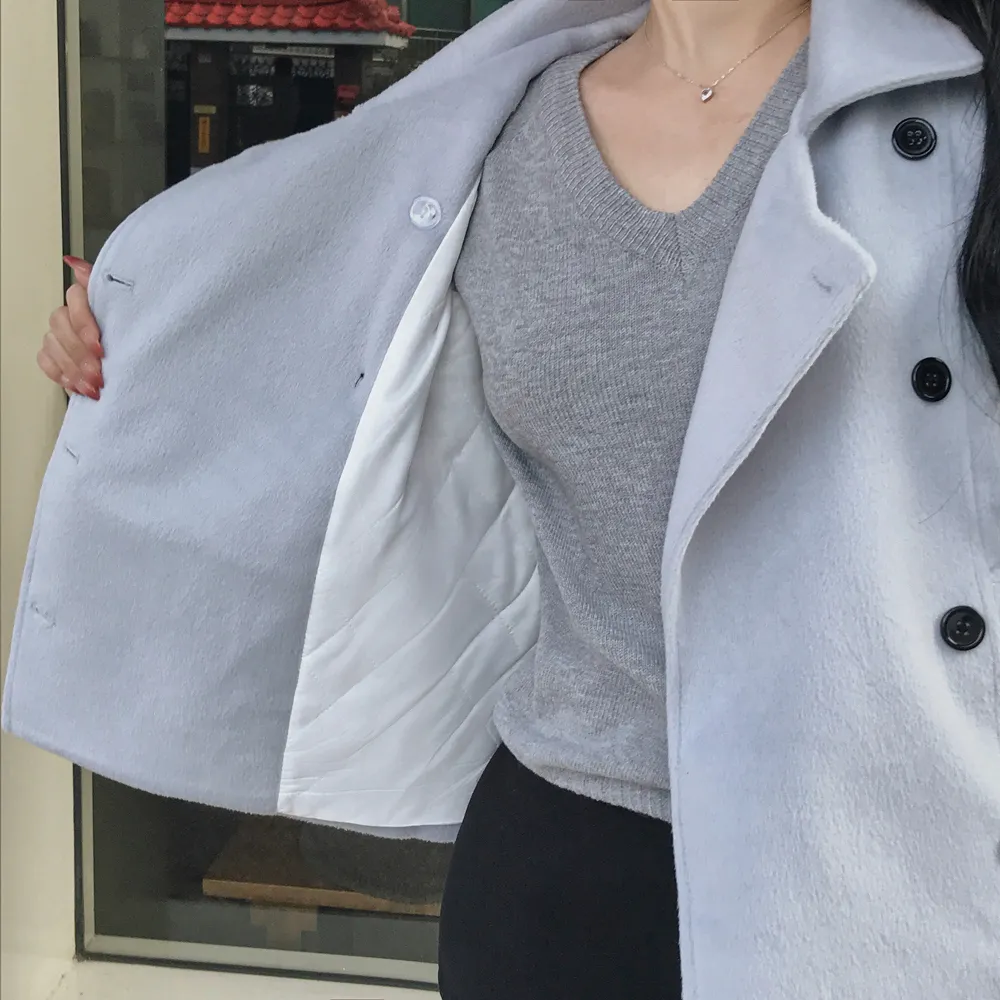 코트 모델 착용 이미지-S1L112