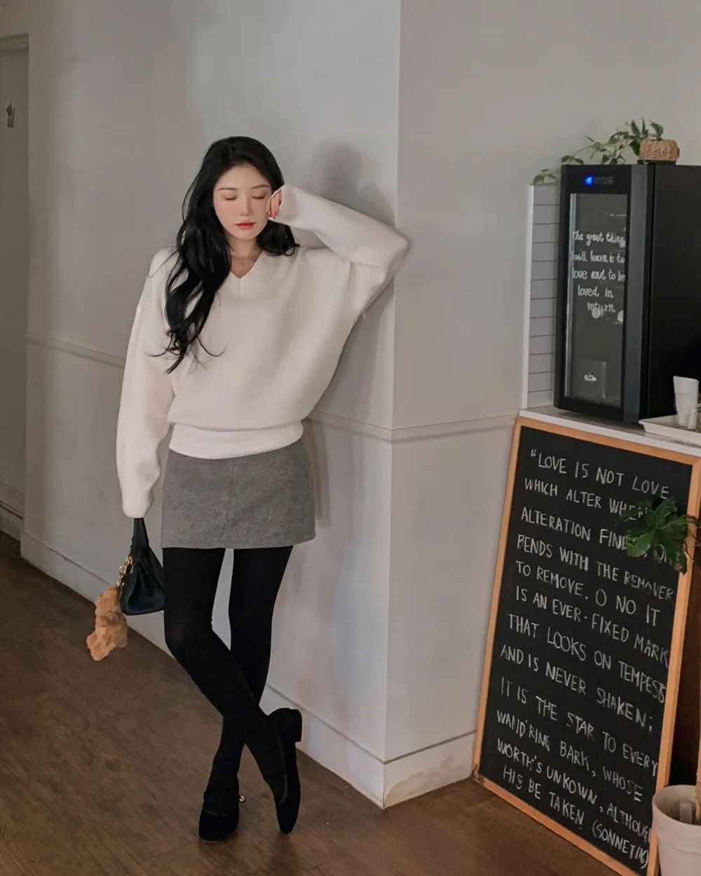 코트 모델 착용 이미지-S1L104