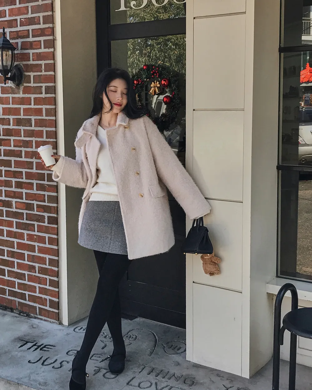 코트 모델 착용 이미지-S1L69