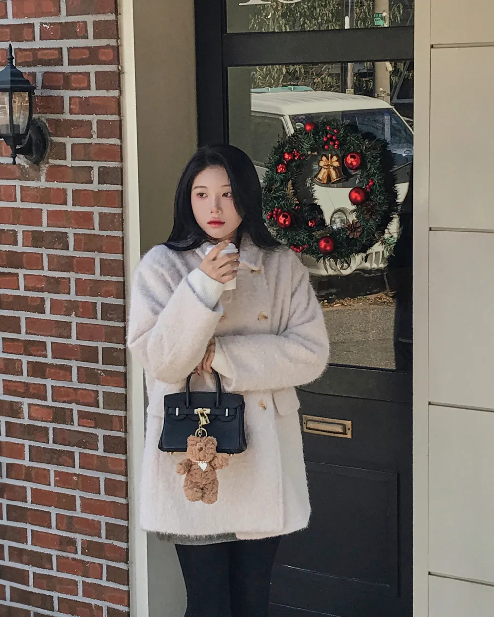 코트 모델 착용 이미지-S1L102