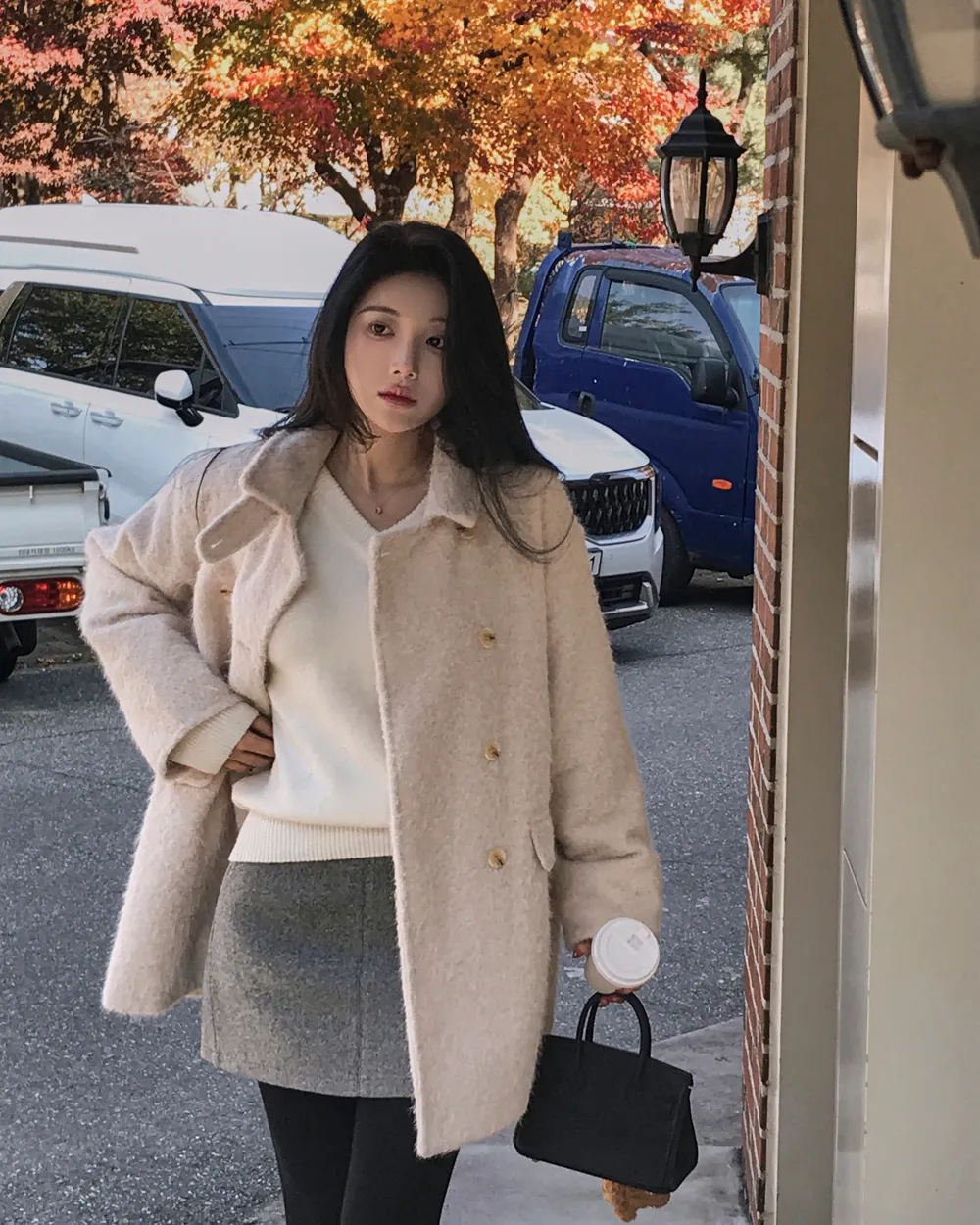 코트 모델 착용 이미지-S1L71