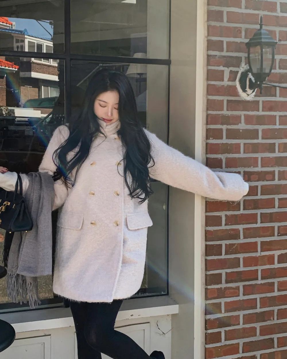 코트 모델 착용 이미지-S1L55