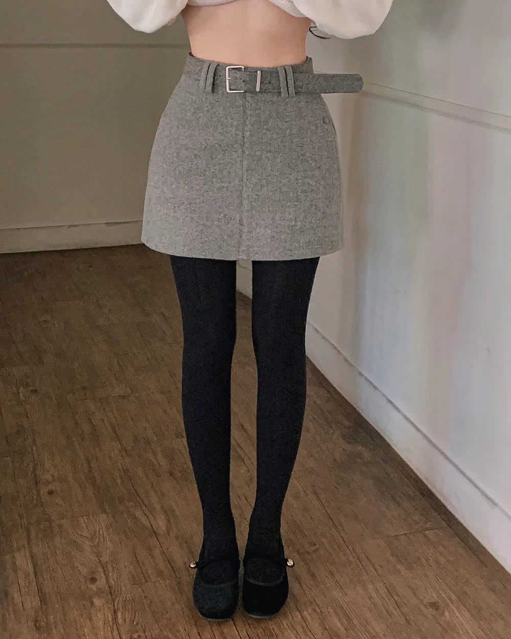 코트 모델 착용 이미지-S1L107