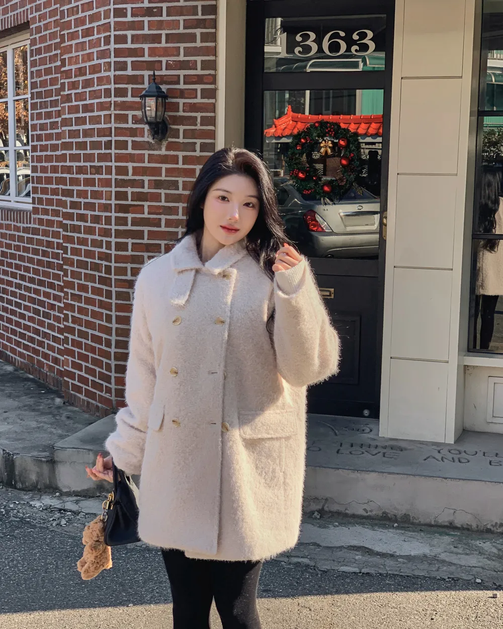 코트 모델 착용 이미지-S1L42