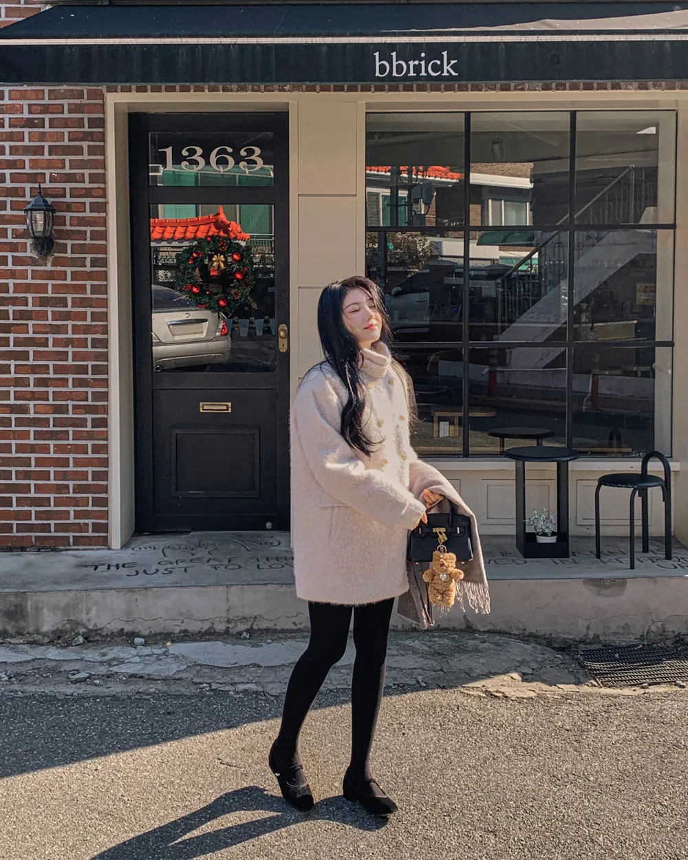 코트 모델 착용 이미지-S1L81