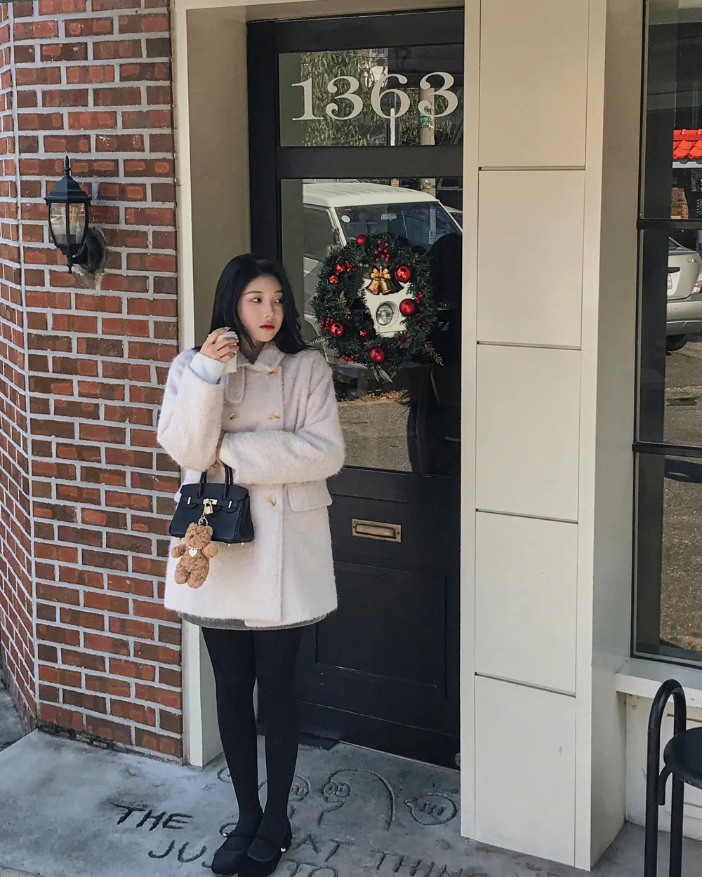 코트 모델 착용 이미지-S1L101