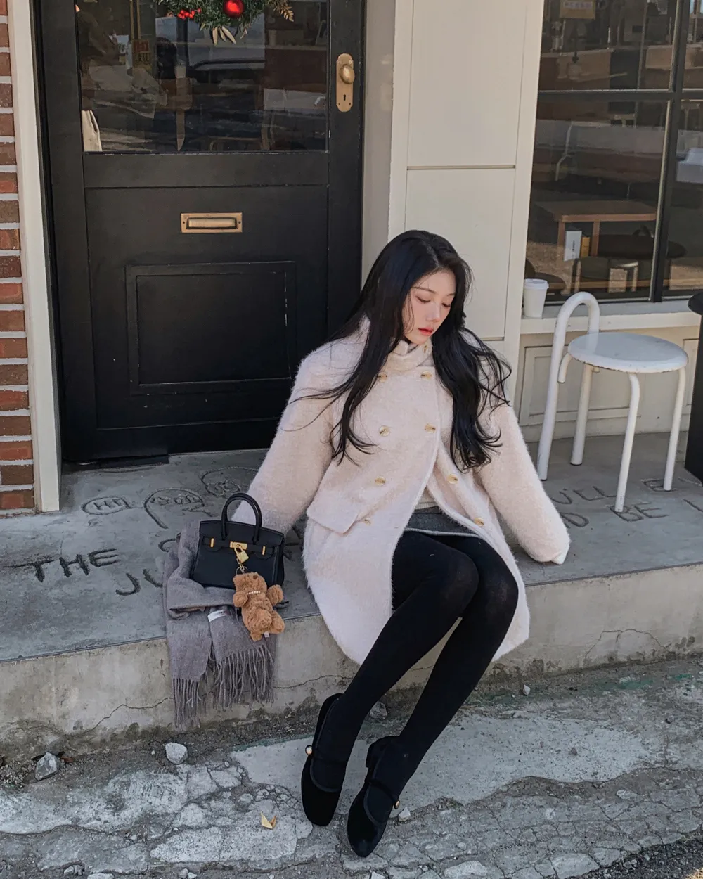 코트 모델 착용 이미지-S1L78