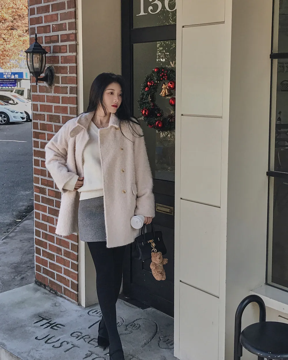 코트 모델 착용 이미지-S1L74