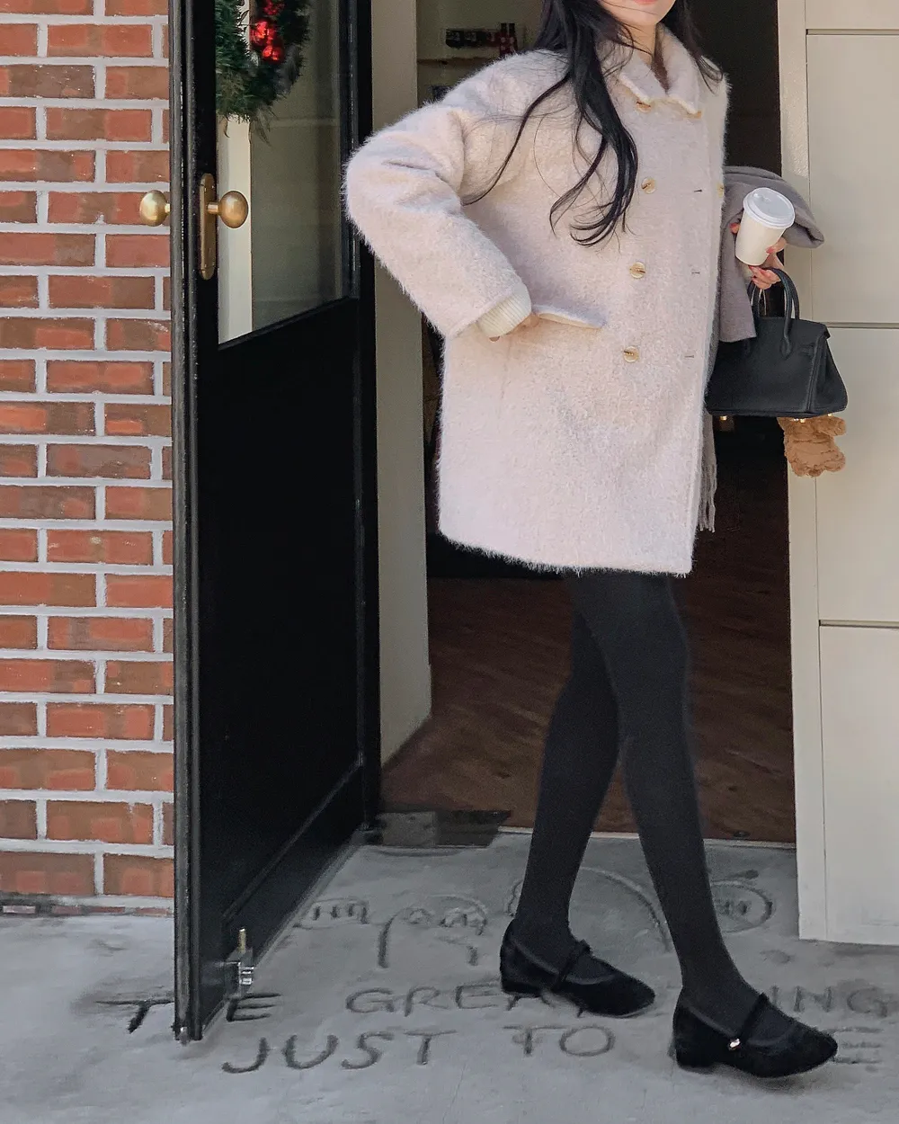 코트 모델 착용 이미지-S1L90