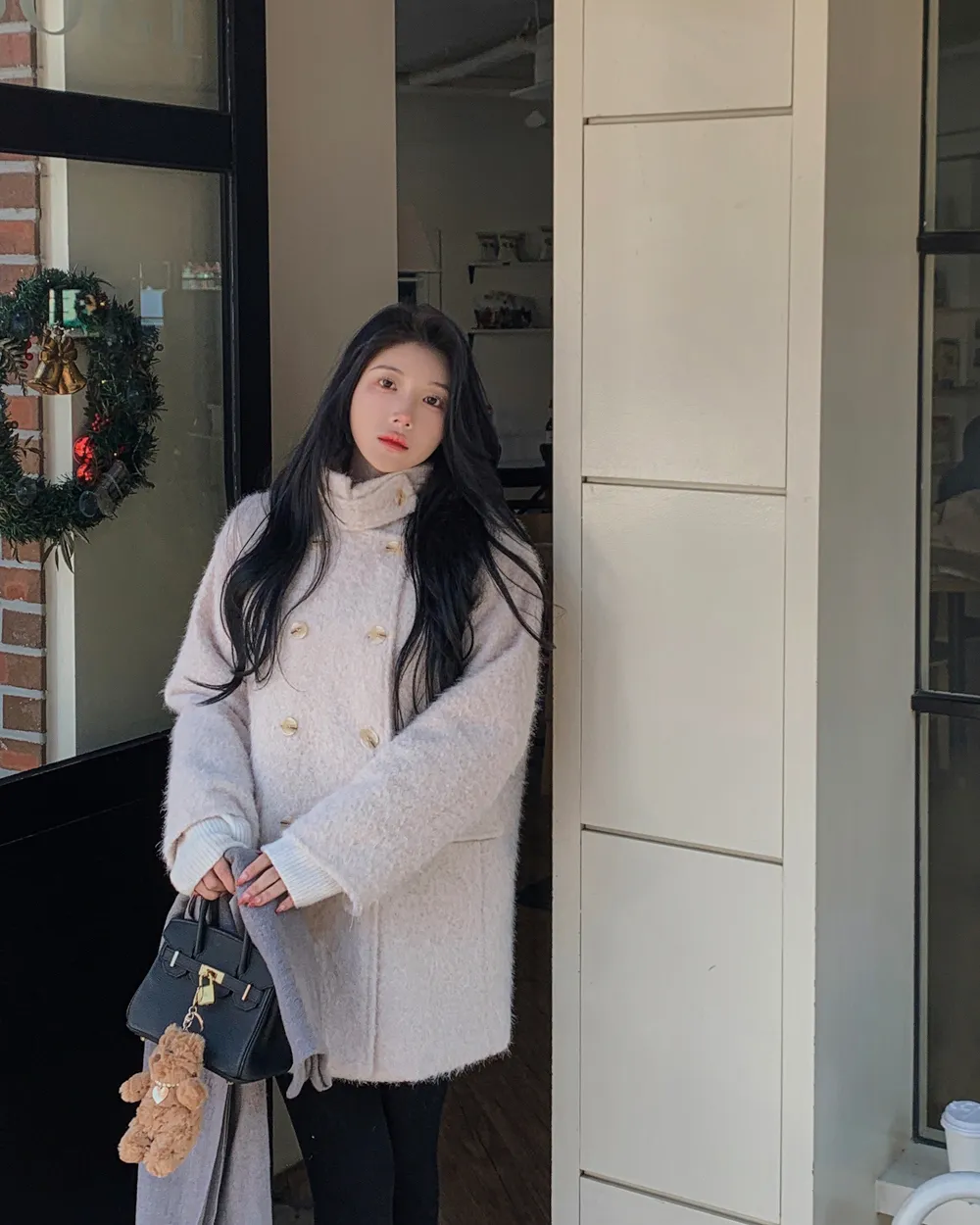 코트 모델 착용 이미지-S1L99