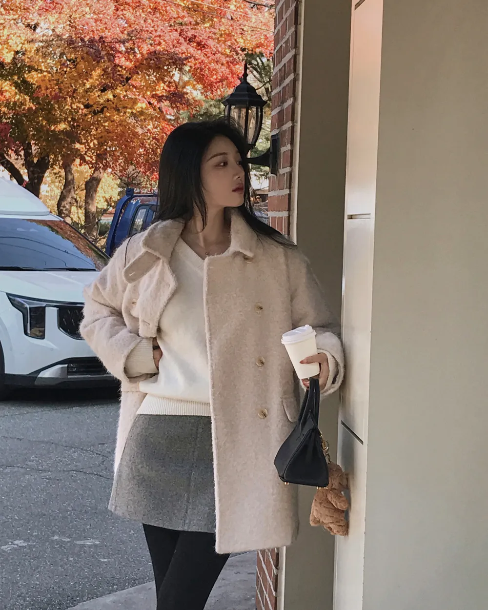 코트 모델 착용 이미지-S1L84