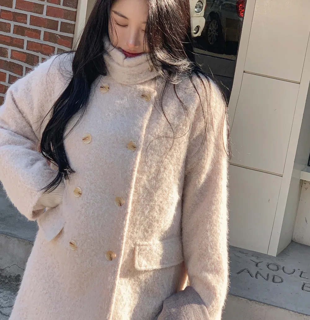 코트 모델 착용 이미지-S1L118