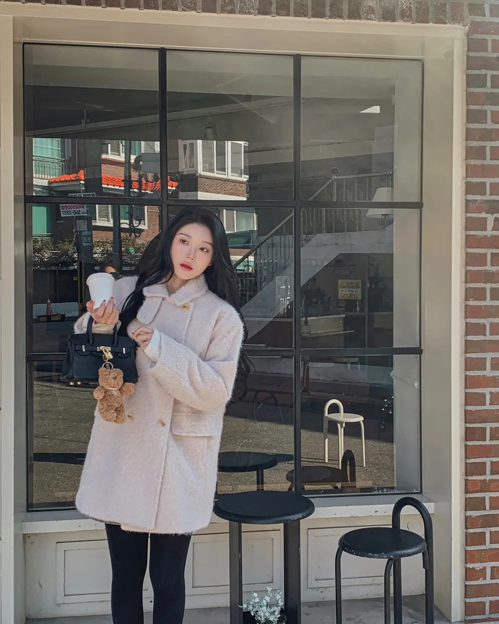 코트 모델 착용 이미지-S1L126