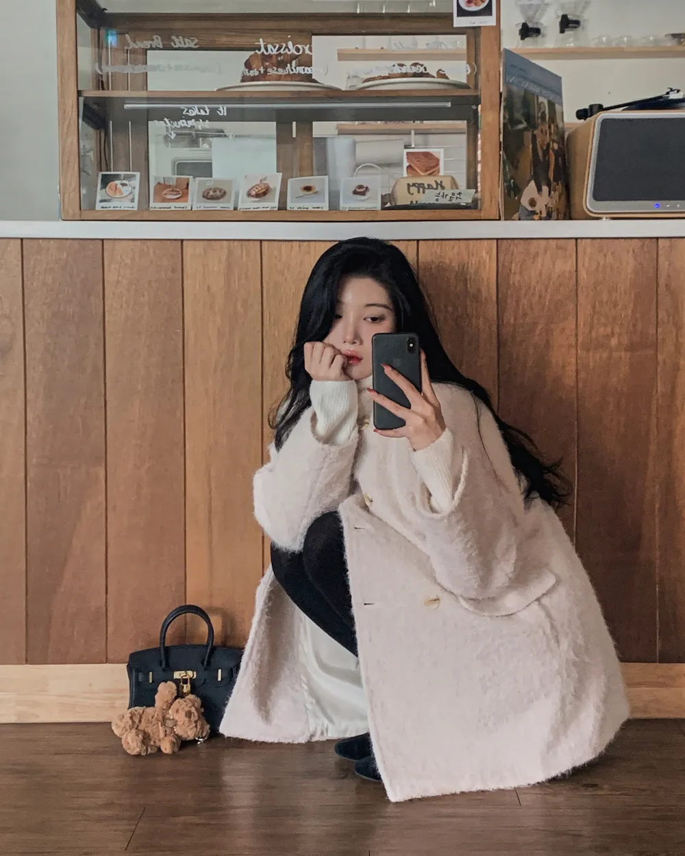 코트 모델 착용 이미지-S1L120