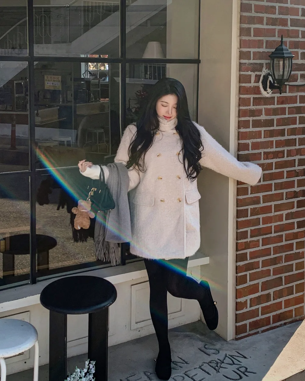 코트 모델 착용 이미지-S1L82