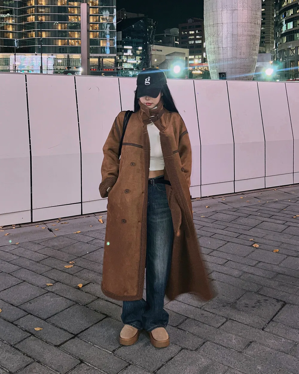 코트 모델 착용 이미지-S2L61