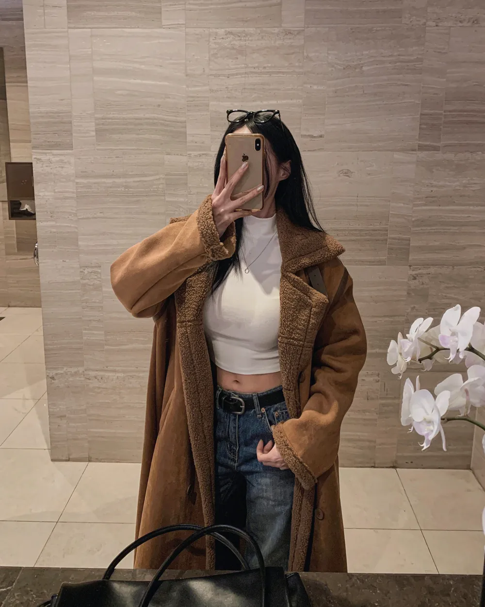 코트 모델 착용 이미지-S2L51