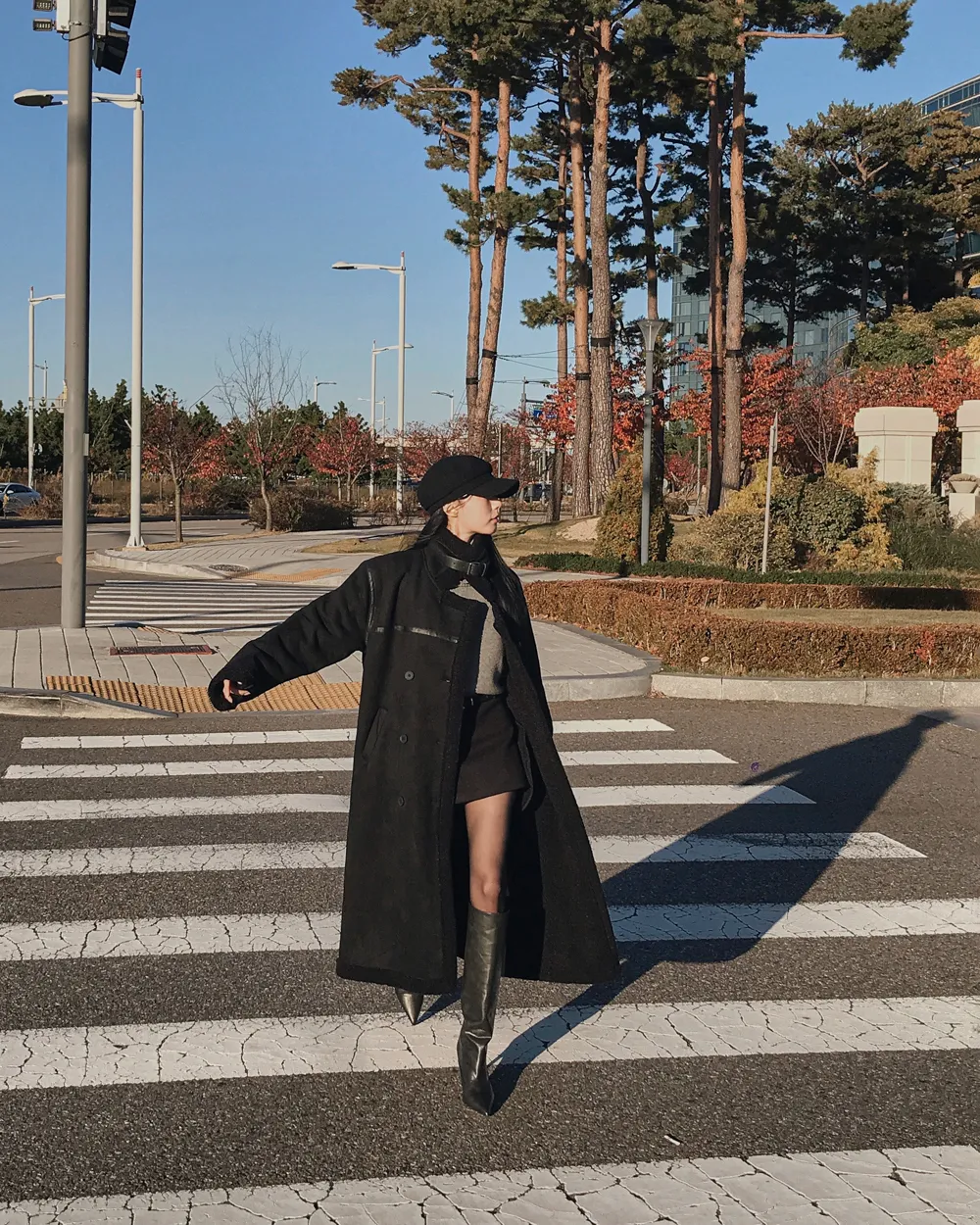 코트 모델 착용 이미지-S2L83