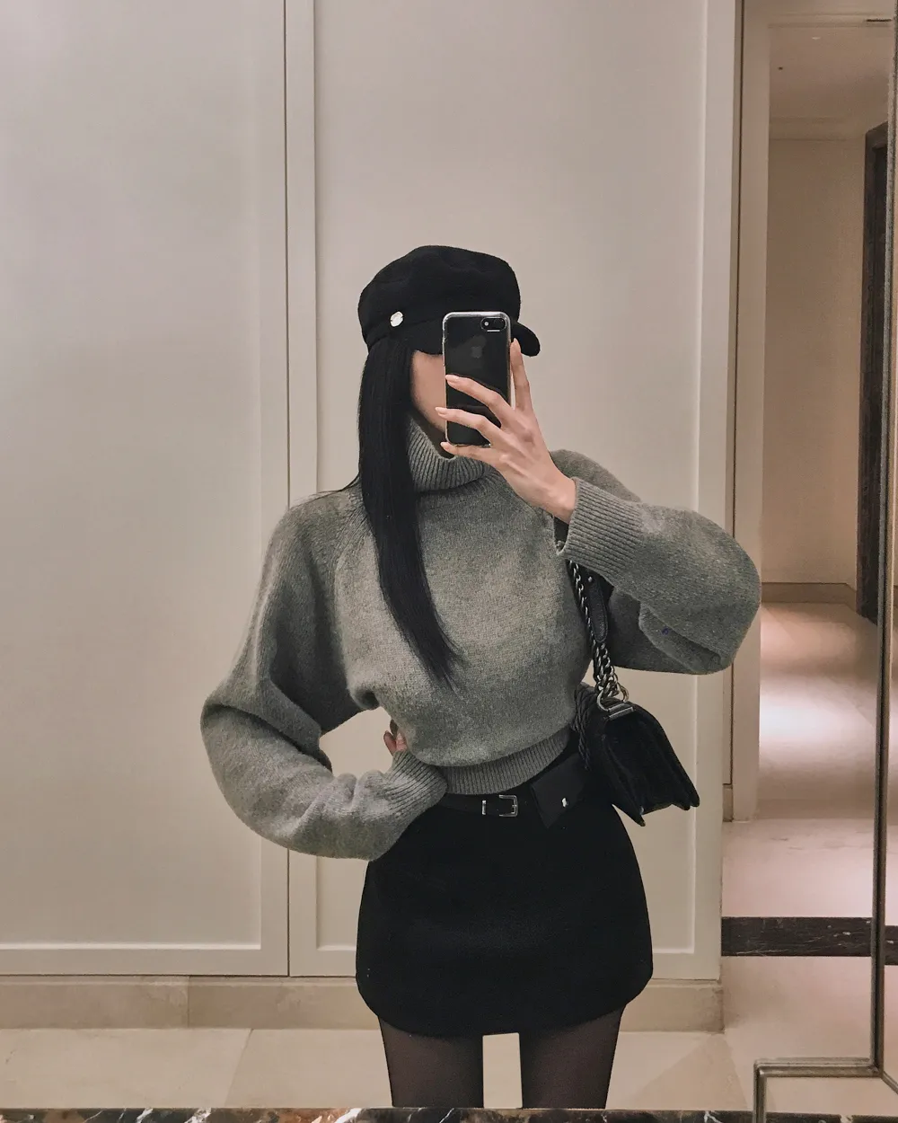 코트 모델 착용 이미지-S2L98