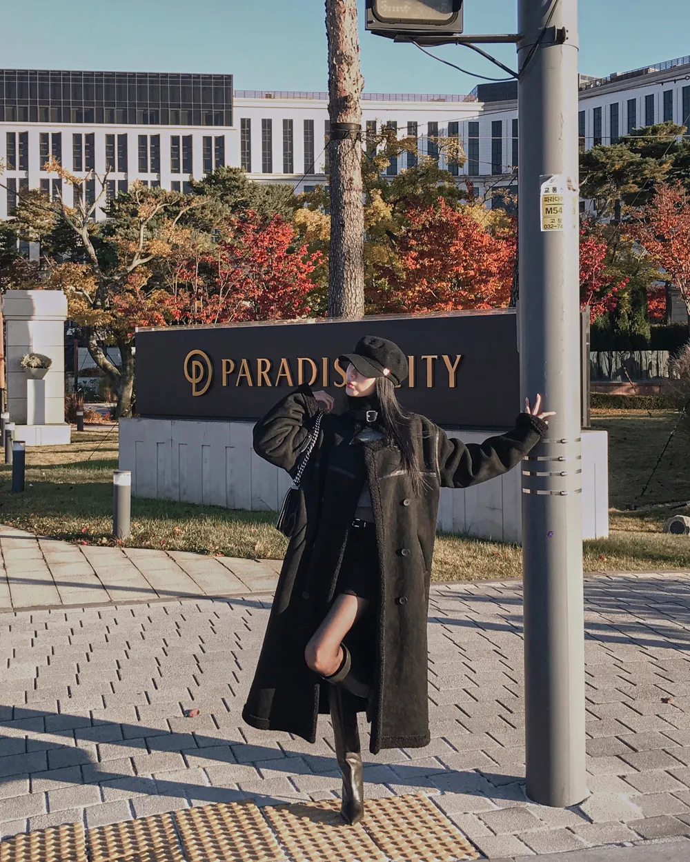 코트 모델 착용 이미지-S2L71