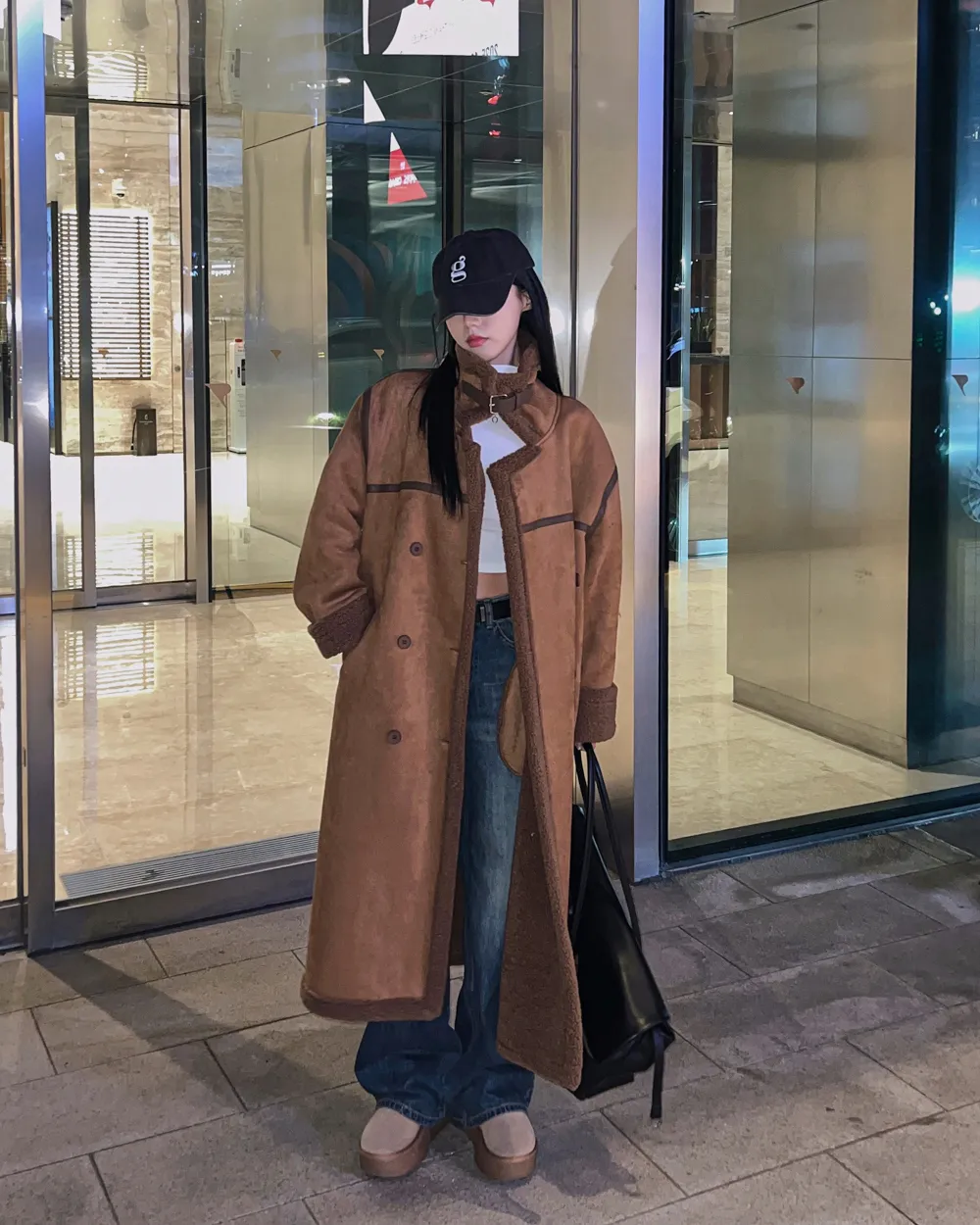 코트 모델 착용 이미지-S2L37