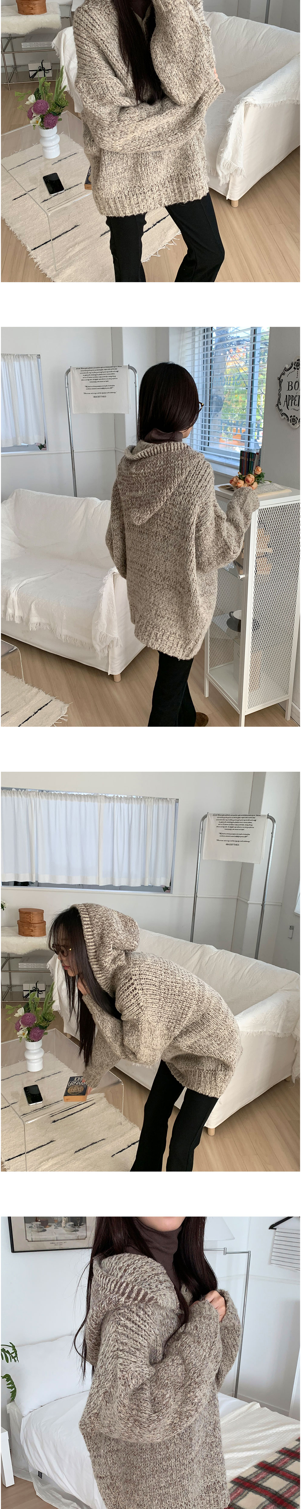 美品 ニット ディニテ コリエ フード ベージュ アルパカ ベージュ色のコーディネートが映えるアルパカニット【25-26年冬・最新
