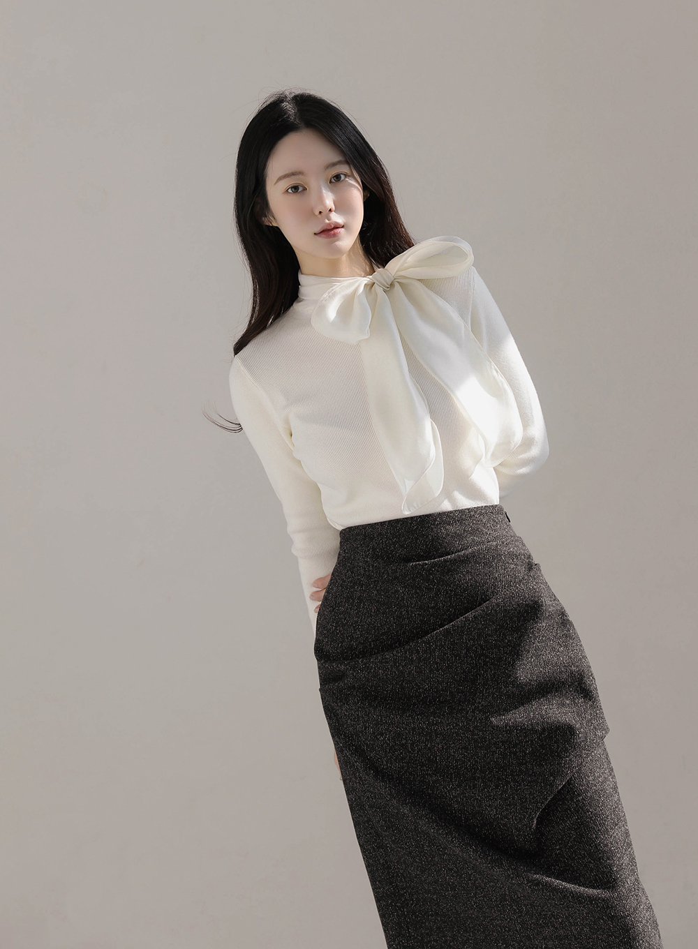 ボウタイリボンニット | レディースファッション通販 - DHOLIC