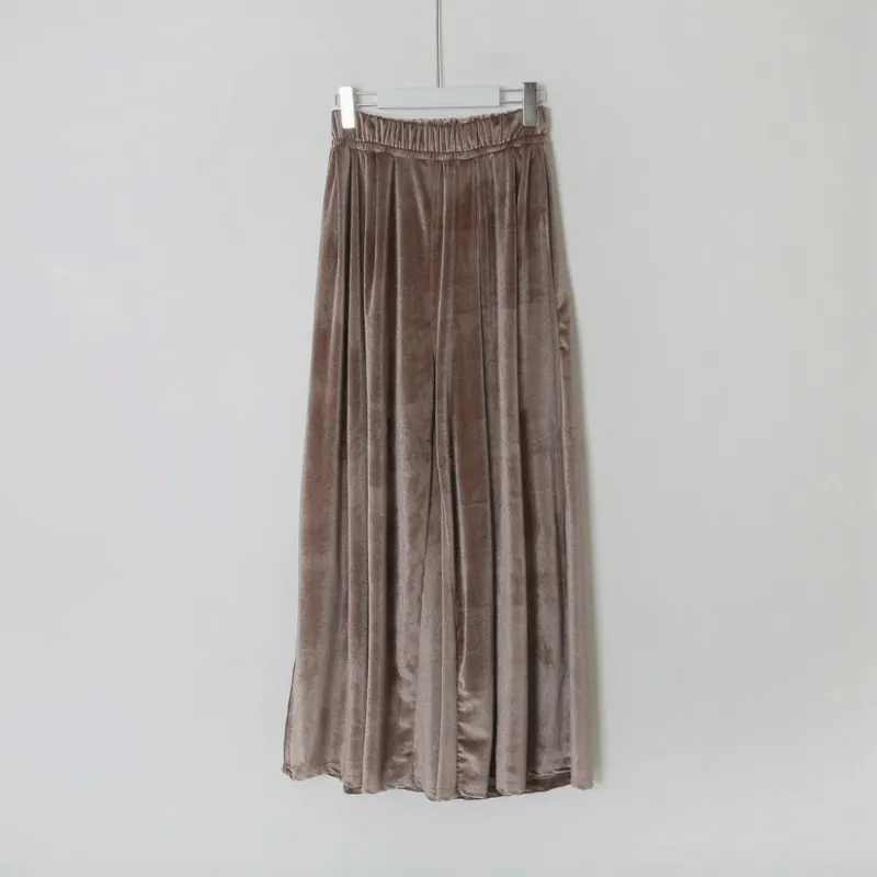 롱 스커트 오트밀 색상 이미지-S1L73