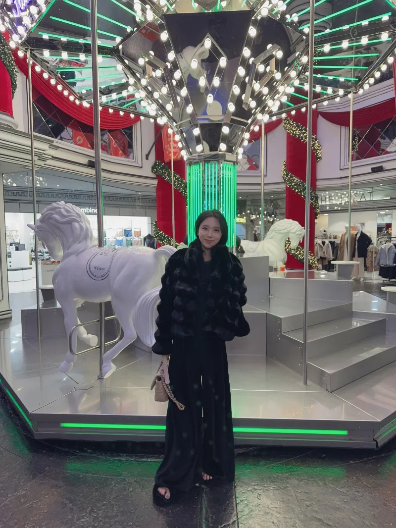 롱 스커트 모델 착용 이미지-S1L50