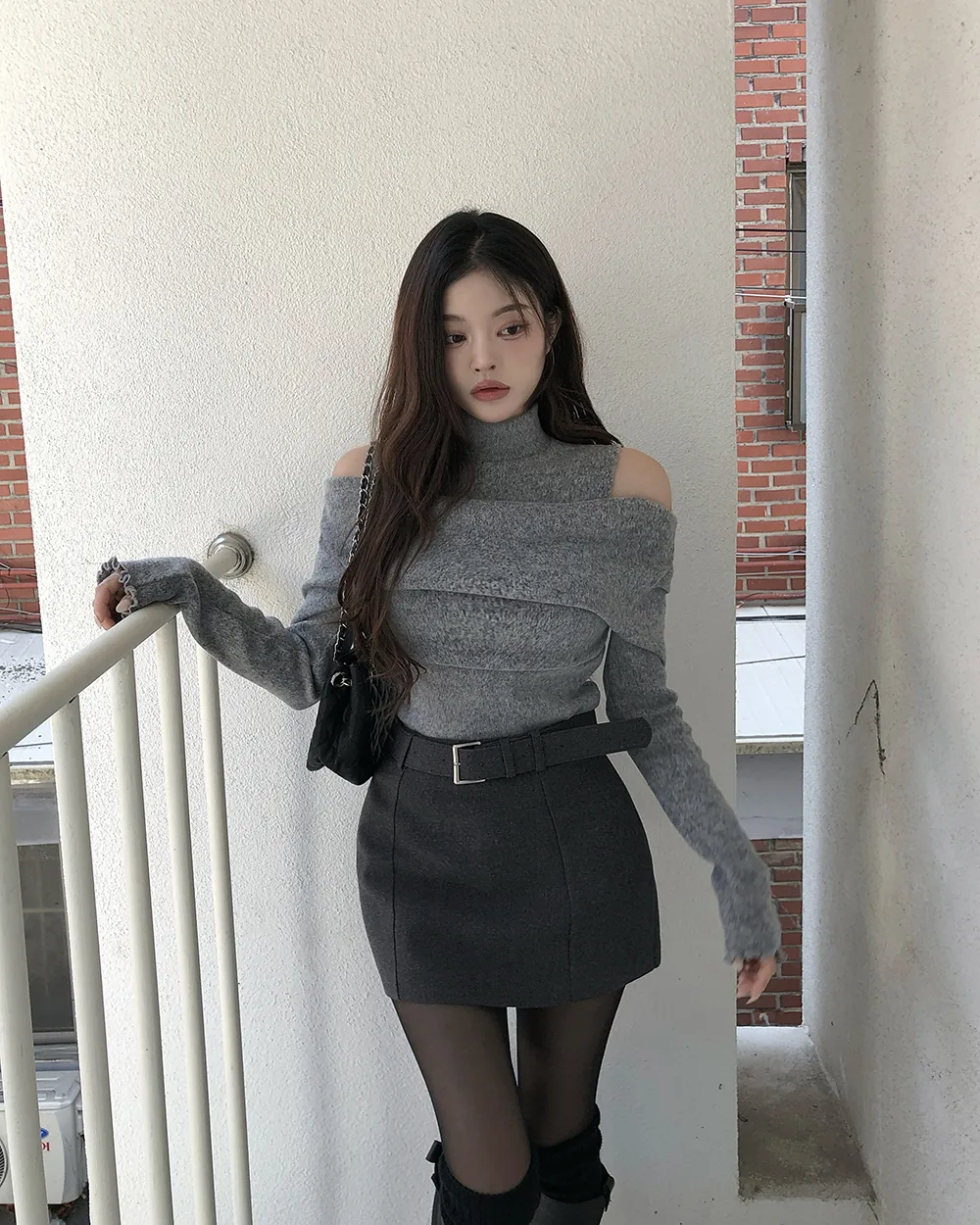 미니 스커트 모델 착용 이미지-S3L8