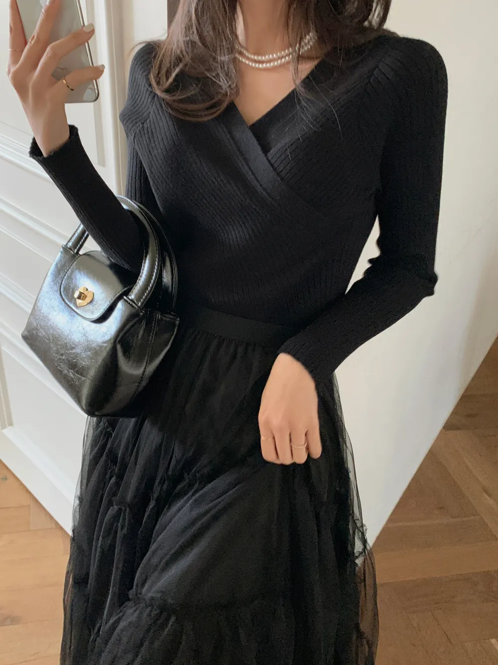 드레스 모델 착용 이미지-S4L28