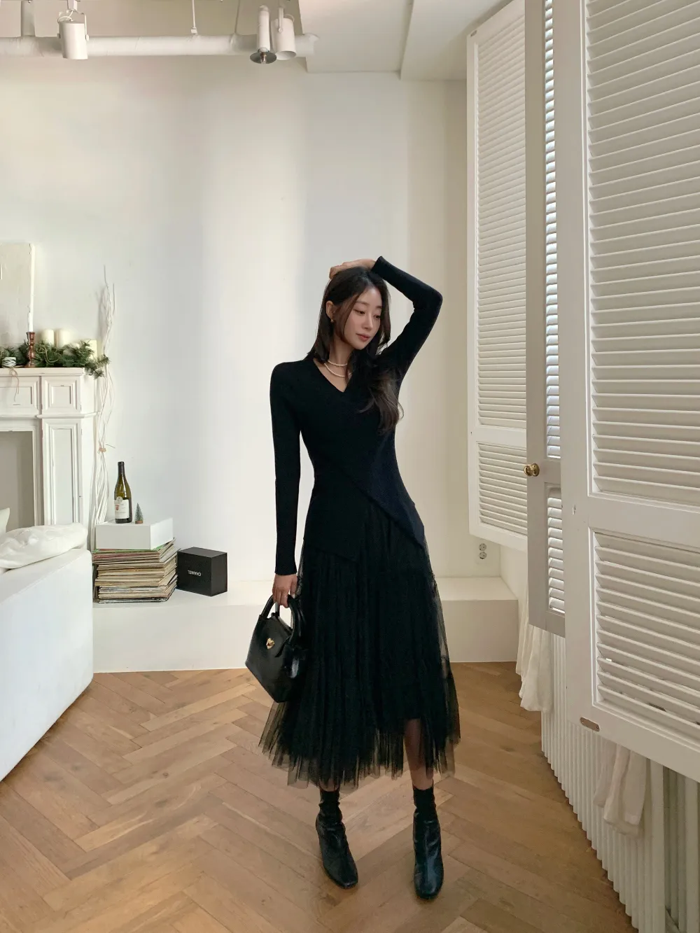 드레스 모델 착용 이미지-S4L14