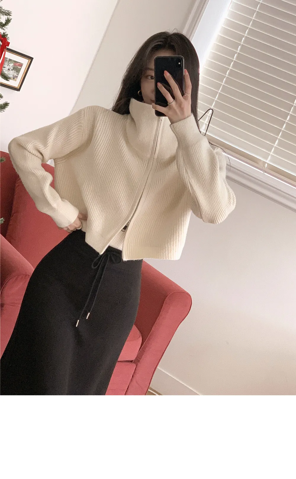 롱 스커트 모델 착용 이미지-S3L7