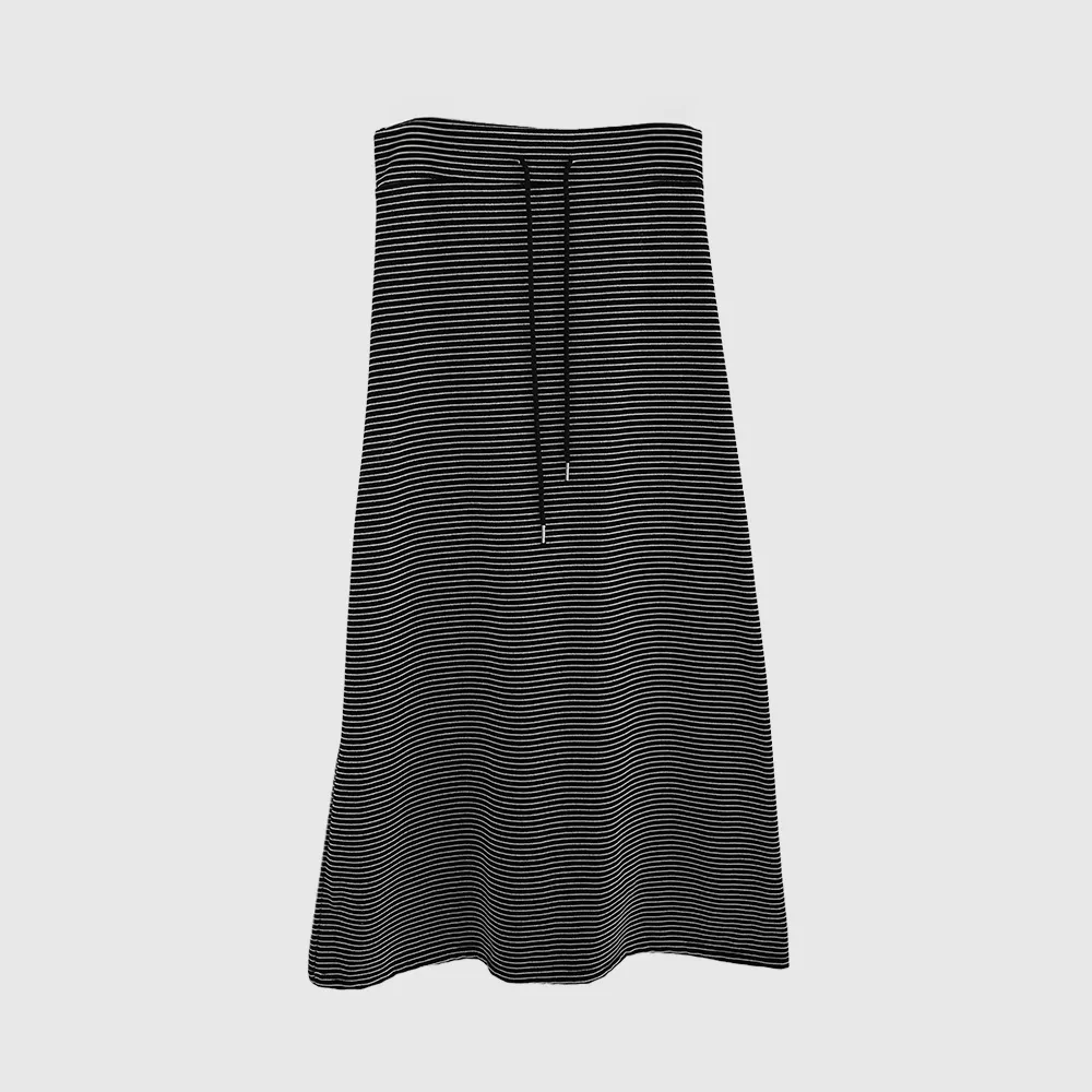 롱 스커트 차콜 색상 이미지-S1L57