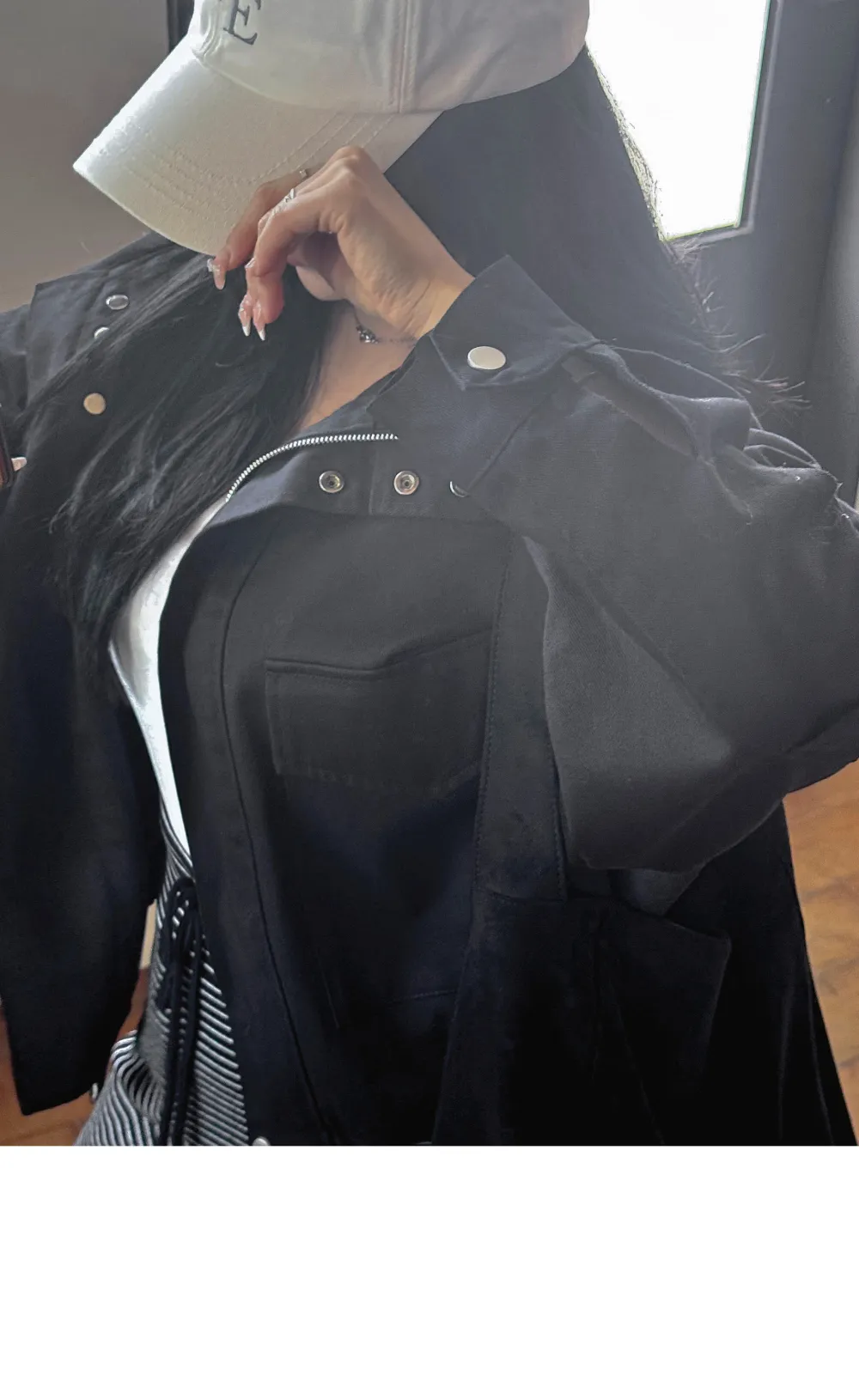 롱 스커트 모델 착용 이미지-S1L47