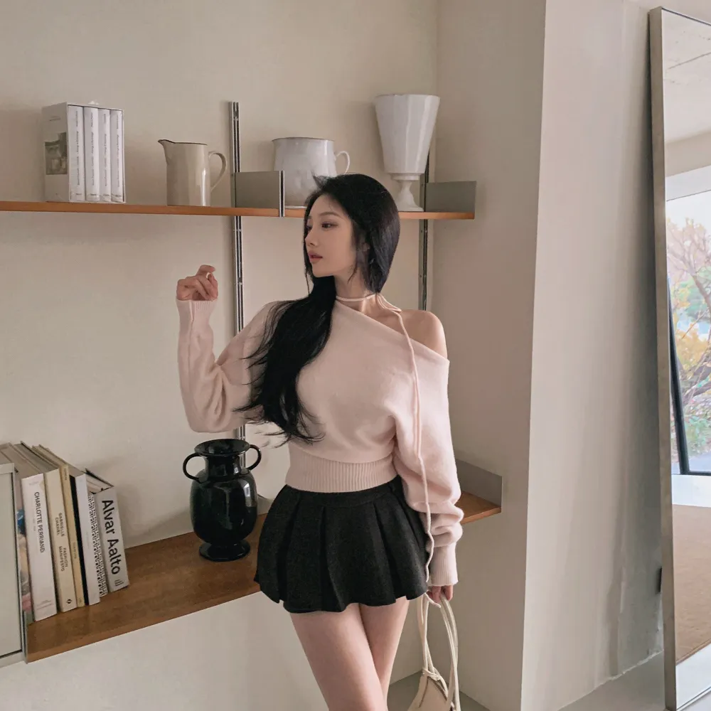 긴팔 티셔츠 모델 착용 이미지-S1L55