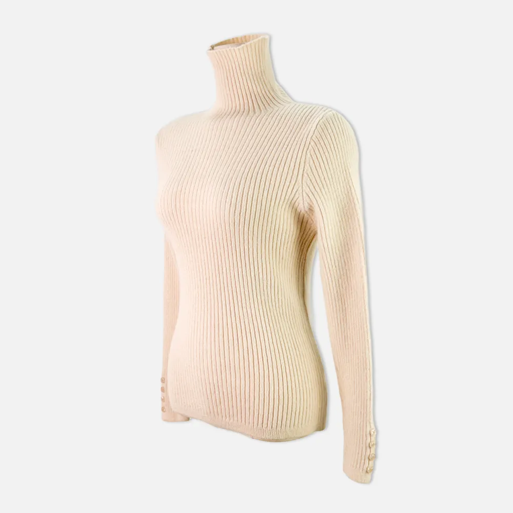 긴팔 티셔츠 크림 색상 이미지-S1L18