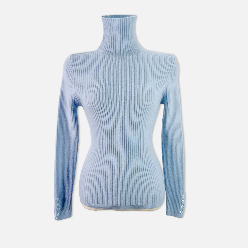 긴팔 티셔츠 블루 색상 이미지-S1L32