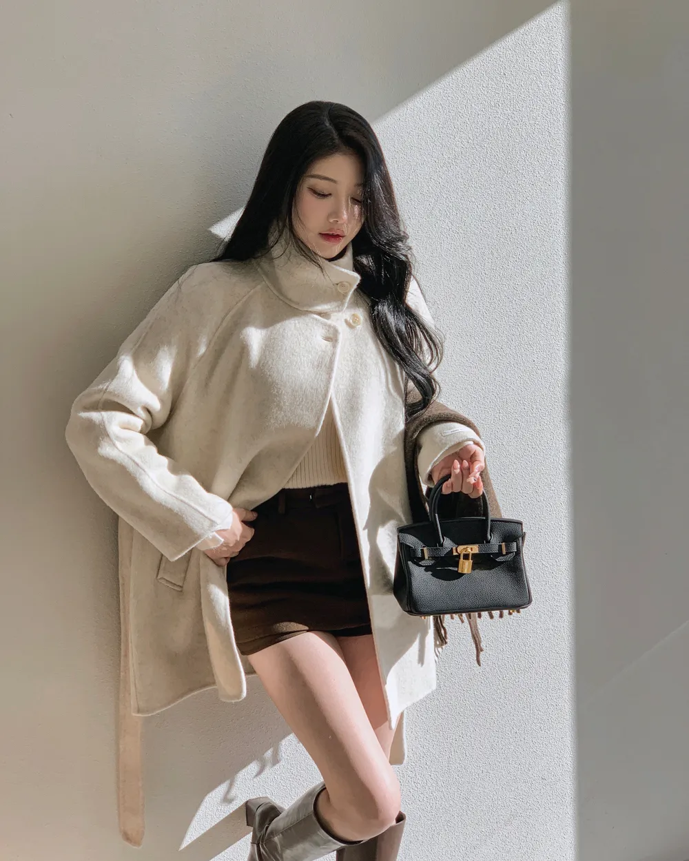 긴팔 티셔츠 모델 착용 이미지-S3L34