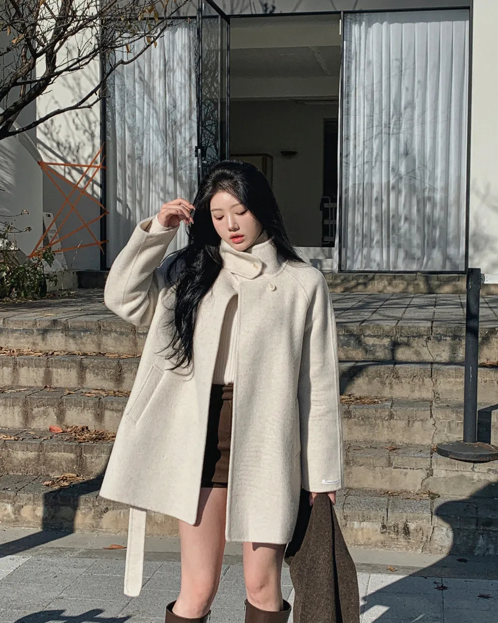 긴팔 티셔츠 모델 착용 이미지-S3L14